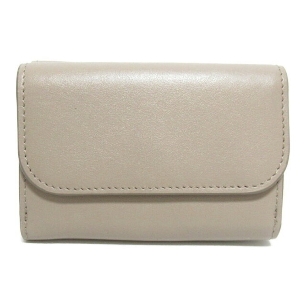Chloe Long Tri Wallet fold Leather Gray